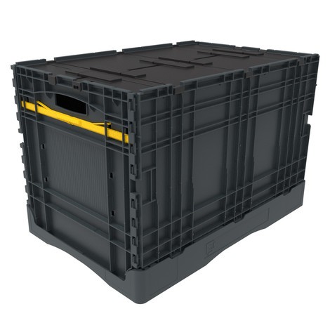 Profi Klappbox 40 cm hoch – Mehrweg-Transportbox zum Einklappen – 80 Liter
