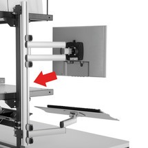 Profilová lišta pro držák výpočetní techniky s kloubovým ramenem pro systém balicích stolů Rocholz
