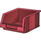 Przezroczysty pojemnik do przechowywania LISTA, (szer. x gł. x wys.) 103 x 164 x 75 mm, rozmiar 3