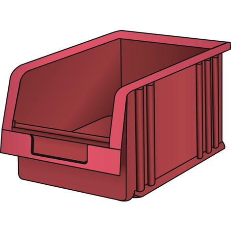 Przezroczysty pojemnik do przechowywania LISTA, (szer. x gł. x wys.) 149 x 231 x1 25 mm, rozmiar 4