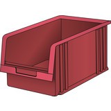 Przezroczysty pojemnik do przechowywania LISTA, (szer. x gł. x wys.) 210 x 343 x 198 mm, rozmiar 5