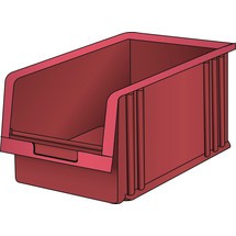 Przezroczysty pojemnik do przechowywania LISTA, (szer. x gł. x wys.) 210 x 343 x 198 mm, rozmiar 5