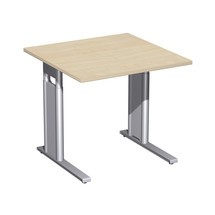Psací stůl profesionální, C-nožní rám, konstrukční výška kově nastavitelný