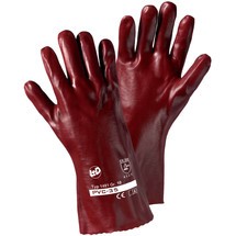PVC-35 Handschuh rotbraun