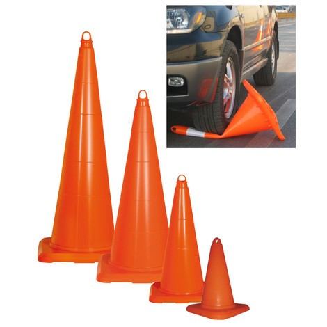 PVC traffic cone, can be driven over