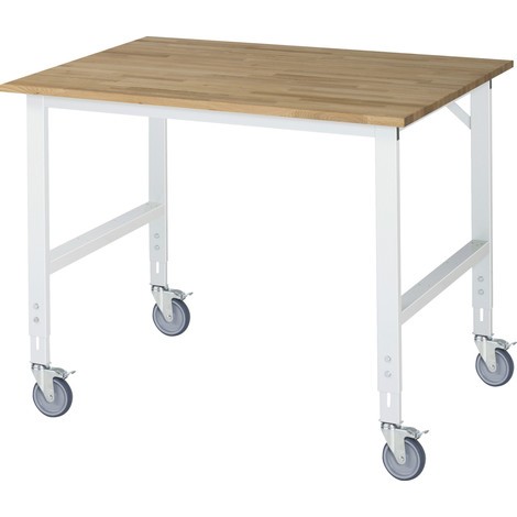 RAU Table de travail réglable en hauteur Série TOM, hauteur 910-1 230 mm