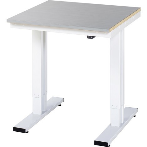 RAU Table pour poste de travail à réglage électrique de la hauteur série adlatus 300, hauteur de travail de 720 à 1 120 mm