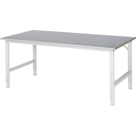 RAU Table pour poste de travail réglable en hauteur série TOM, hauteur de travail 760-1 080 mm