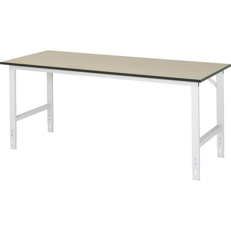 RAU Table pour poste de travail réglable en hauteur série TOM, hauteur de travail 760-1 080 mm
