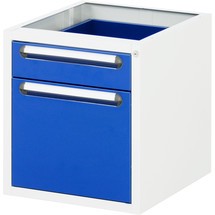 RAU Unterbau-Container für Werktisch Serie Tom, mit 3 Schubladen