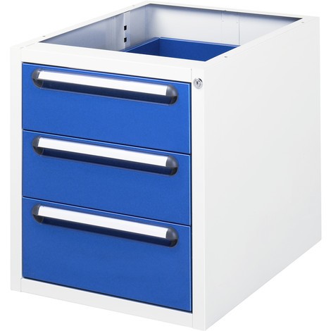 RAU Unterbau-Container für Werktisch Serie Tom, Schubladen