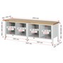 RAU Werkbank Serie 8000, 2 Doppel-Unterbau-Container, 2 Fachböden, 8 Schubladen, Höhe 840 mm