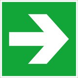 Reddingsbord – Pijl naar links/rechts