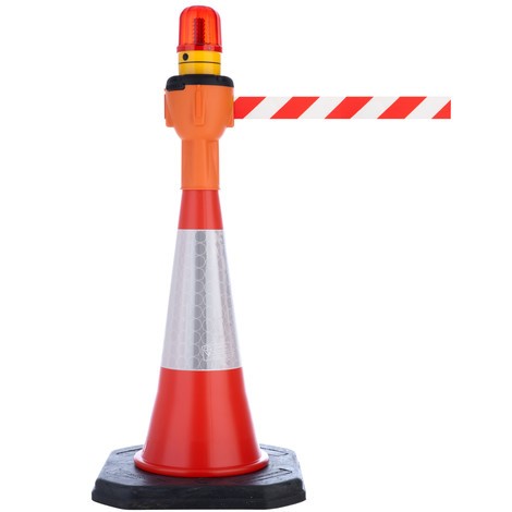 Réhausseur de cône de signalisation RS-GUIDESYSTEMS® SK 900, longueur 9 m, boîtier orange