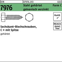 Reyher Blechschraube DIN 7976 Sechskant/Spitze C