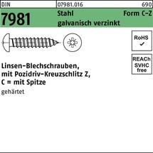 Reyher Blechschraube DIN 7981 LIKO m.Kreuzschlitz-PZ