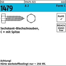 Reyher Blechschraube ISO 1479 m.Spitze/6-kant