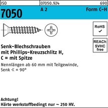 Reyher Blechschraube ISO 7050 SEKO Spitze/PH