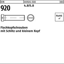 Reyher Flachkopfschraube DIN 920 m.Schlitz