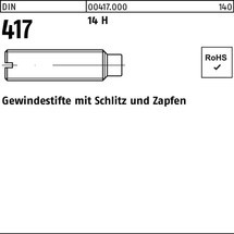 Reyher Gewindestift DIN 417/ISO 7435 m.Schlitz/Zapfen