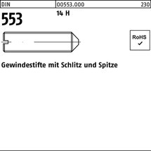 Reyher Gewindestift DIN 553 m.Schlitz/Spitze