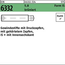 Reyher Gewindestift DIN 6332 Form IS m.Zapfen/Innensechskant