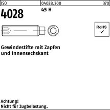 Reyher Gewindestift ISO 4028 Zapfen/Innensechskant