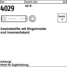 Reyher Gewindestift ISO 4029 Ringschneide/Innen-6-kant