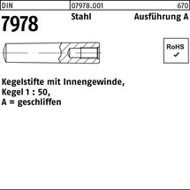 Reyher Kegelstift DIN 7978/ISO 8736 m.Innengewinde