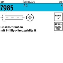 Reyher Linsenschraube DIN 7985/ISO 7045 m.Kreuzschlitz-PH