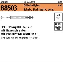 Reyher Nageldübel R 88503 Stahl/Nylon
