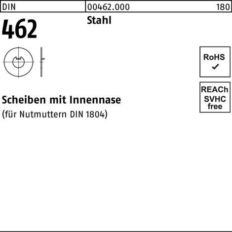 Reyher Scheibe DIN 462 m.Innennase