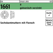 Sechskantmuttern mit Flansch, DIN 6923, A 2 Reyher - ref. DIN 6923 A 2 M 6  A 2 S - RUBIX Deutschland