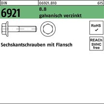 Reyher Sechskantschraube DIN 6921 m.Flansch 8.8 galv. verz.