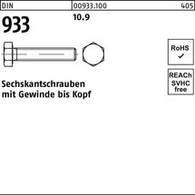 Reyher Sechskantschraube DIN 933 VG 10.9