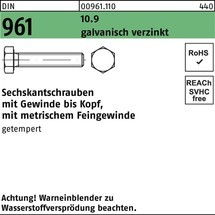 Reyher Sechskantschraube DIN 961 VG 10.9 galv.verz.