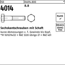 Reyher Sechskantschraube ISO 4014 m.Schaft