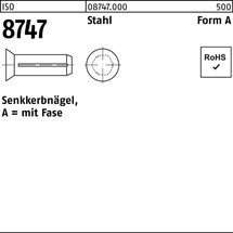 Reyher Senkkerbnagel ISO 8747 m.Fase