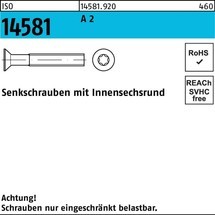 Reyher Senkschraube ISO 14581 m.Innensechsrund