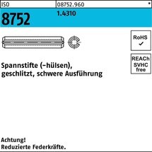 ISO 8750 Spiralspannstifte Federstahl Regelausführung, 19,65 €