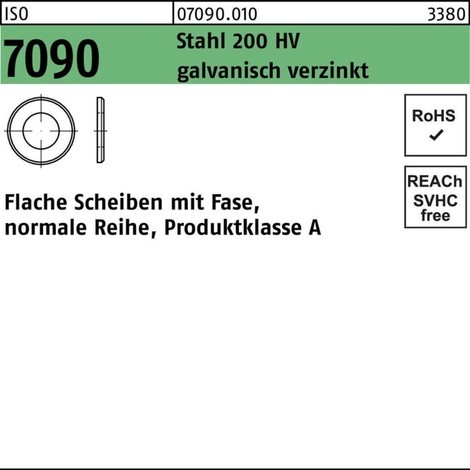 Reyher Unterlegscheibe ISO 7090 m.Fase