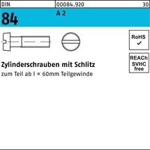 Reyher Zylinderschraube DIN 84/ISO 1207 Schlitz