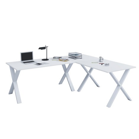 Rohový psací stůl Lona, Š x H 160 x 50 a 130 x 50 cm