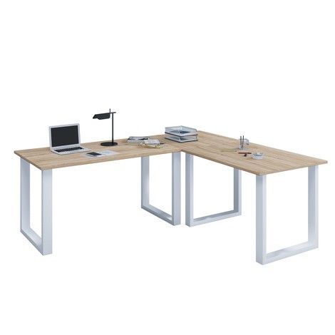 Rohový psací stůl Lona, Š x H 160 x 50 a 130 x 50 cm