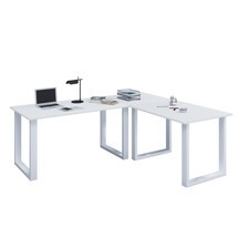 Rohový psací stůl Lona, Š x H 190 x 50 a 130 x 50 cm