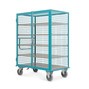 Rolcontainer Ameise®, roosterwanden, turquoise