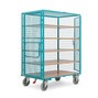 Rolcontainer Ameise®, roosterwanden, turquoise