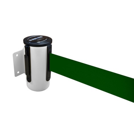 RS-GUIDESYSTEMS® Wandgurt-Kassette aus Metall, pulverbeschichtet, Auszugslänge 4 m