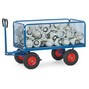 Ruční plošinový vozík fetra® s bočnicemi z drátěného pletiva