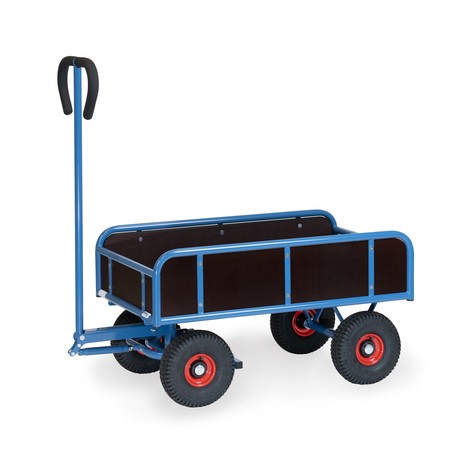 Ruční vozík fetra® se 2 nápravami a 4 pevnými bočnicemi